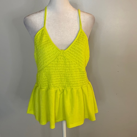[Oak & Trellis] Neon Smocked Tank Top - Size XL NWT - Picture 1 of 4